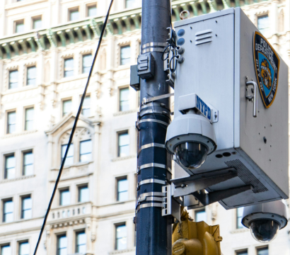 Caméra utilisée par la police de New York pour la surveillance