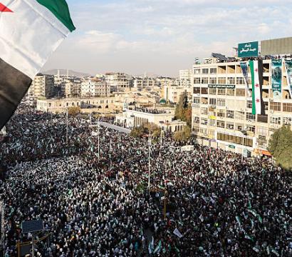 Photo de la foule pour la chute de Bachar el Assad