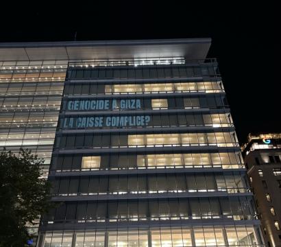 projection sur immeuble